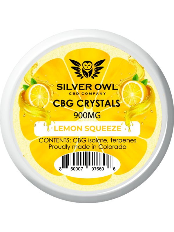 Silver Owl CBG Crystals Lemon Squeeze
