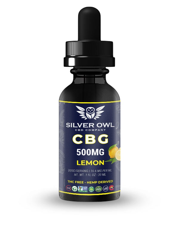 Silver Owl CBG Tinctures Lemon 500
