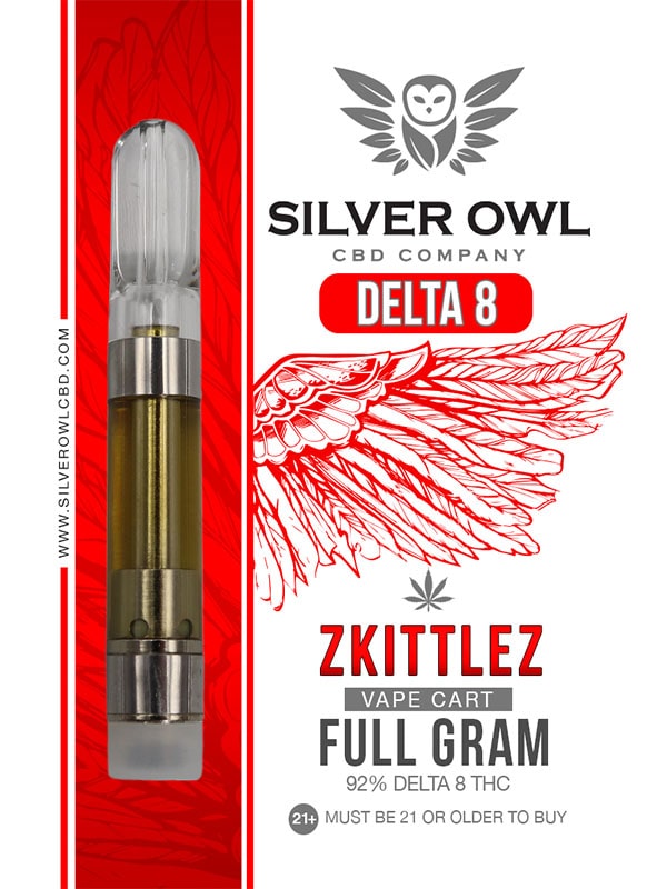 Silver Owl Delta 8 Cartridge Zkittlez