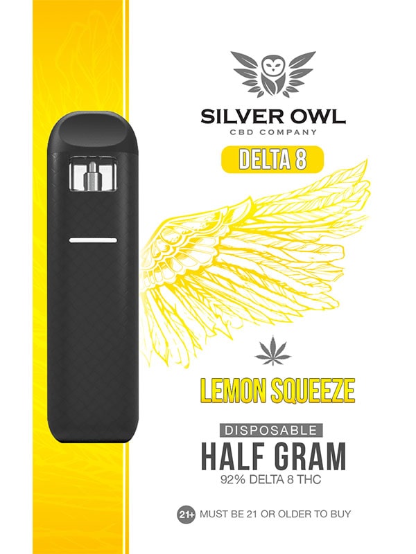 Silver Owl Delta 8 Disposables Lemon Squeeze