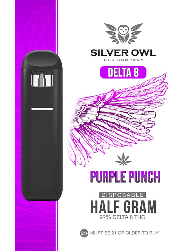 Silver Owl Delta 8 Disposables Purple Punch
