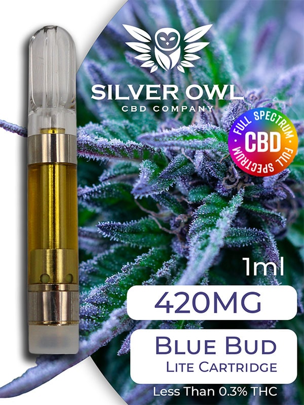 Silver Owl Full Spectrum CBD Lite Cartridge Blue Bud