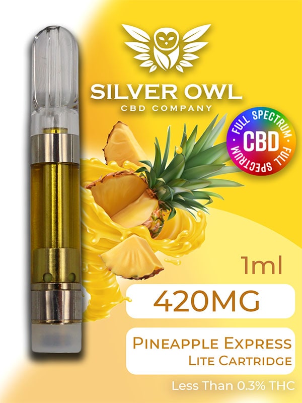 Silver Owl Full Spectrum CBD Lite Cartridge Pineapple Express