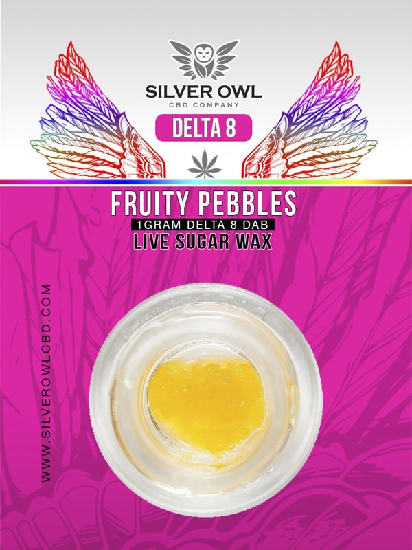 Silver Owl Delta 8 Live Sugar Wax Fruity Pebbles