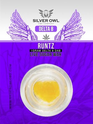 Silver Owl Delta 8 Live Sugar Wax Runtz