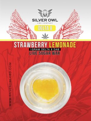Silver Owl Delta 8 Live Sugar Wax Strawberry Lemonade