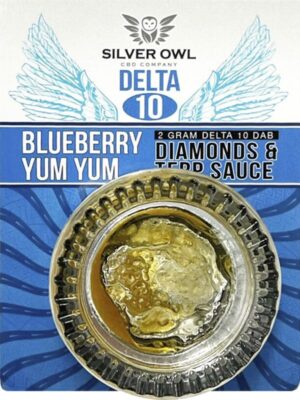 Silver Owl 2g Delta 10 Dabs Blueberry Yum Yum (Indica)