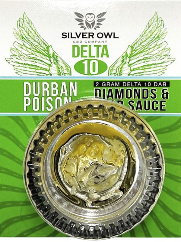 Silver Owl 2g Delta 10 Dabs Durban Poison (Sativa)