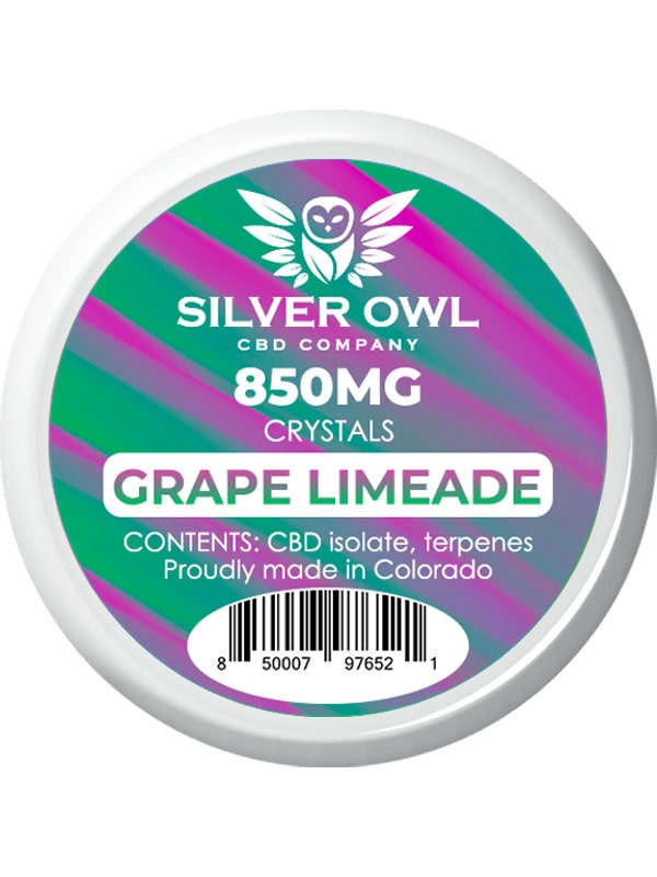 Silver Owl CBD Crystals Grape Limeade