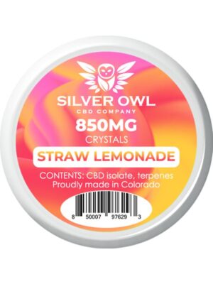 Silver Owl CBD Crystals Straw Lemonade