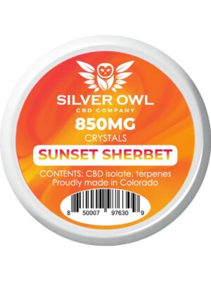 Silver Owl CBD Crystals Sunset Sherbet